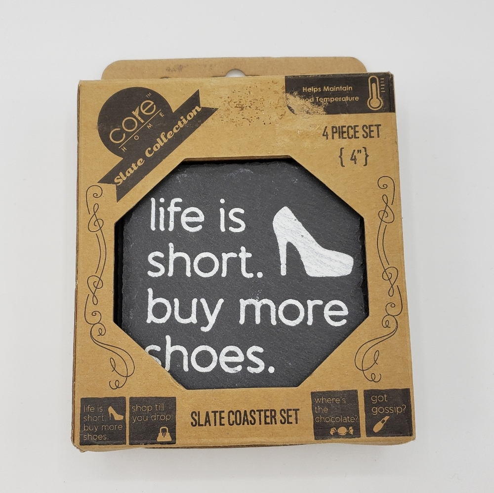 Core Home slate collection‎ slate coasters NIB